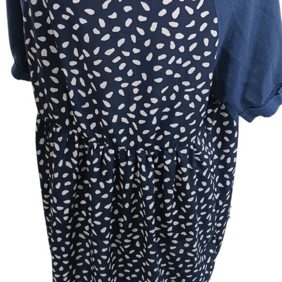 Umgee Linen Blouse Womens Size L Relaxed Hi/Low Flowy Short Sleeve - Picture 7 of 9